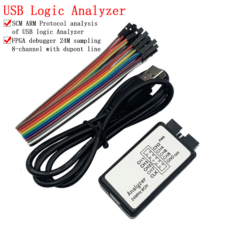 Logic Analyzer Usb - USB Logic Analyzer 24MHz 8 Channel