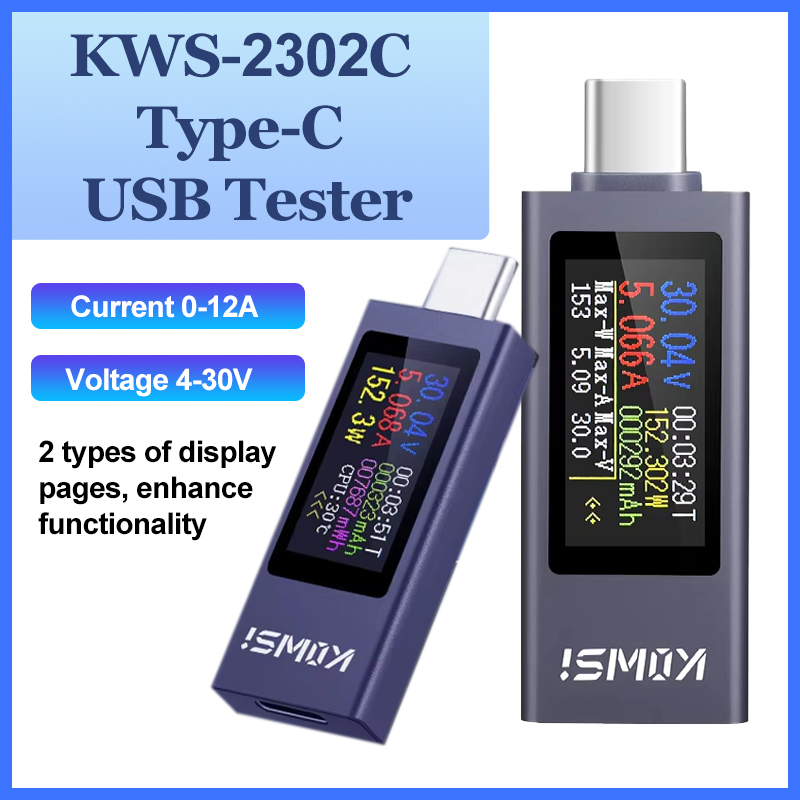 Logic Analyzer Usb - KWS-2302C Type-C USB Tester Multi-function Digital