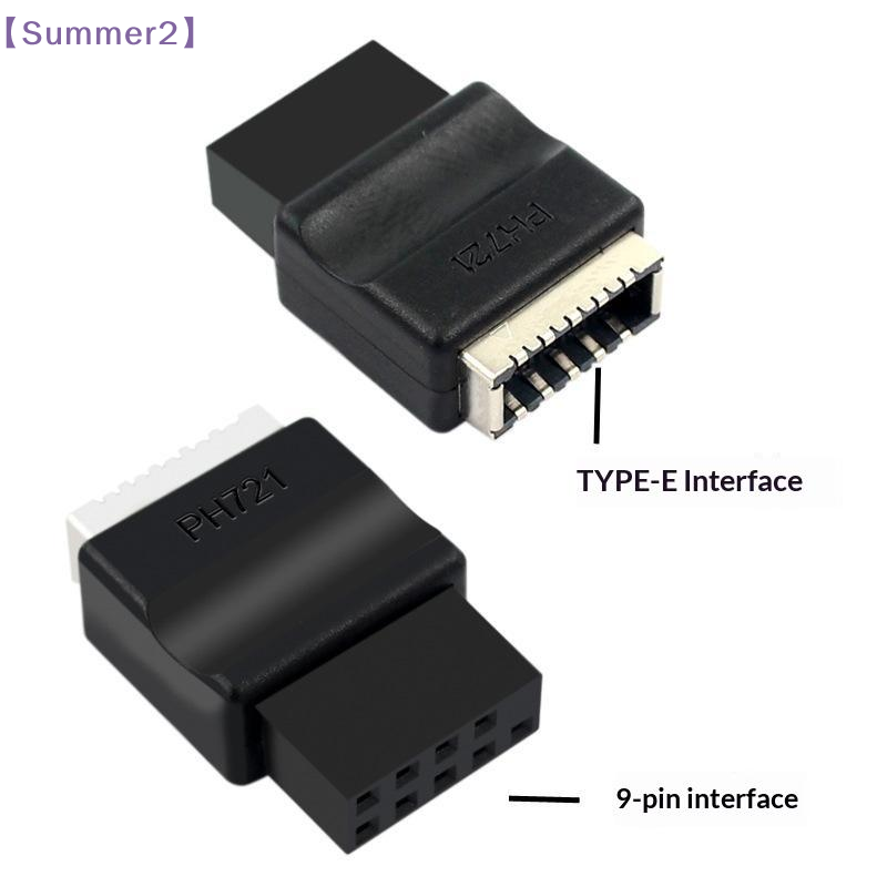 Male Female Header Pin - Motherboard USB 2.0 9-Pin To Type-E