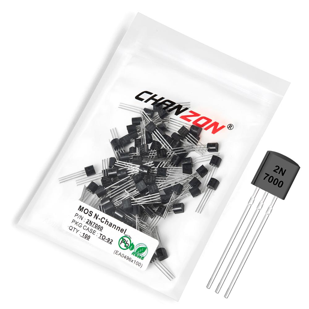 Diy Electronics Youtube Channel - 100pcs 2N7000 TO-92 N-Channel Mosfet Bipolar