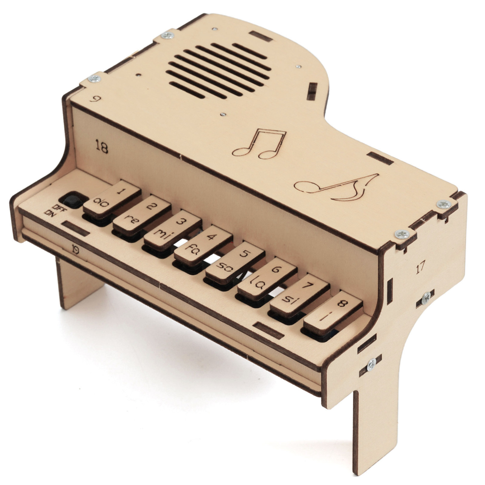 DIY Wooden Electronic Piano Mo - Diy Electronics Toys 评论和价格