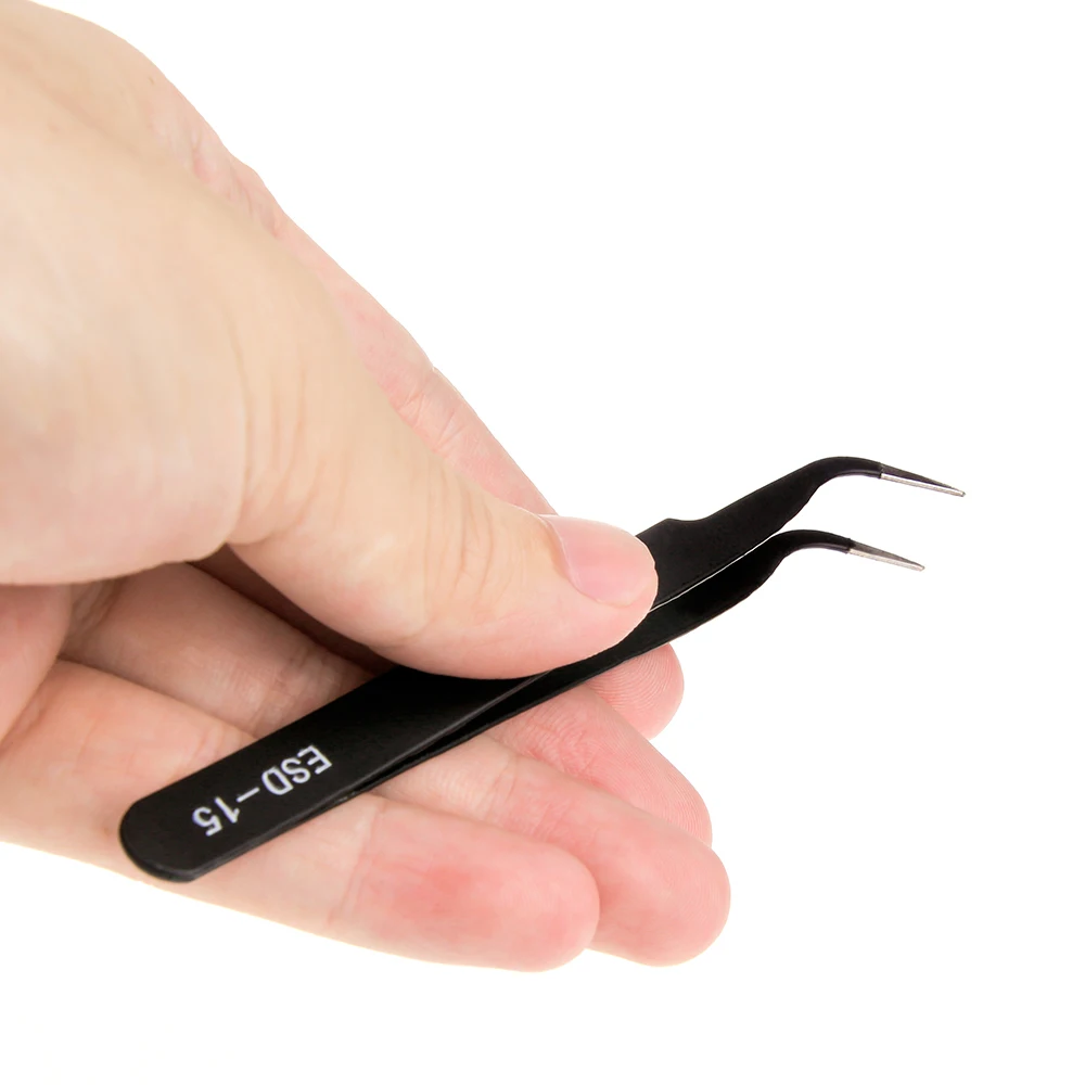 Precision Tweezers Set ESD-10/ - Diy Electronics Soldering Kit 评论和价格