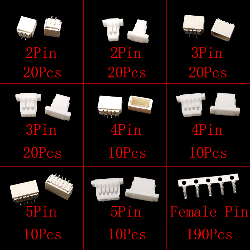 60Sets/Box JST SH 1.0mm Pitch  - Male Female Header Pin 评论和价格