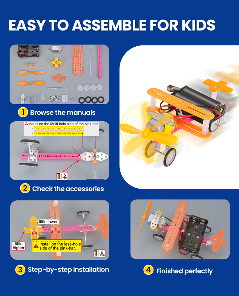 6 Set Robotics Kit Science Exp - Diy Electronics Toys 评论和价格