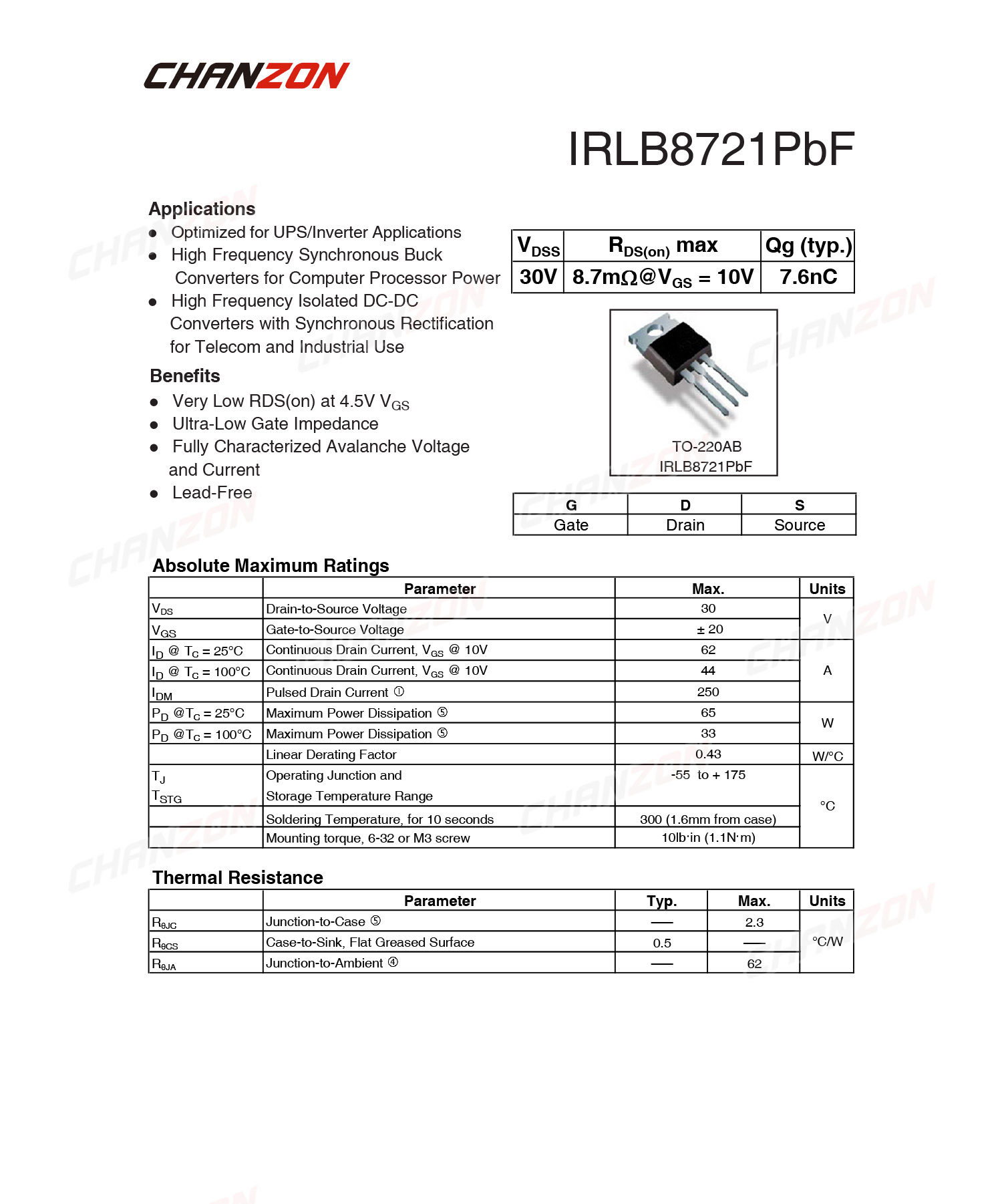 10Pcs IRLB8721 TO-220 Power SI - Diy Electronics Youtube Channel 评论和价格