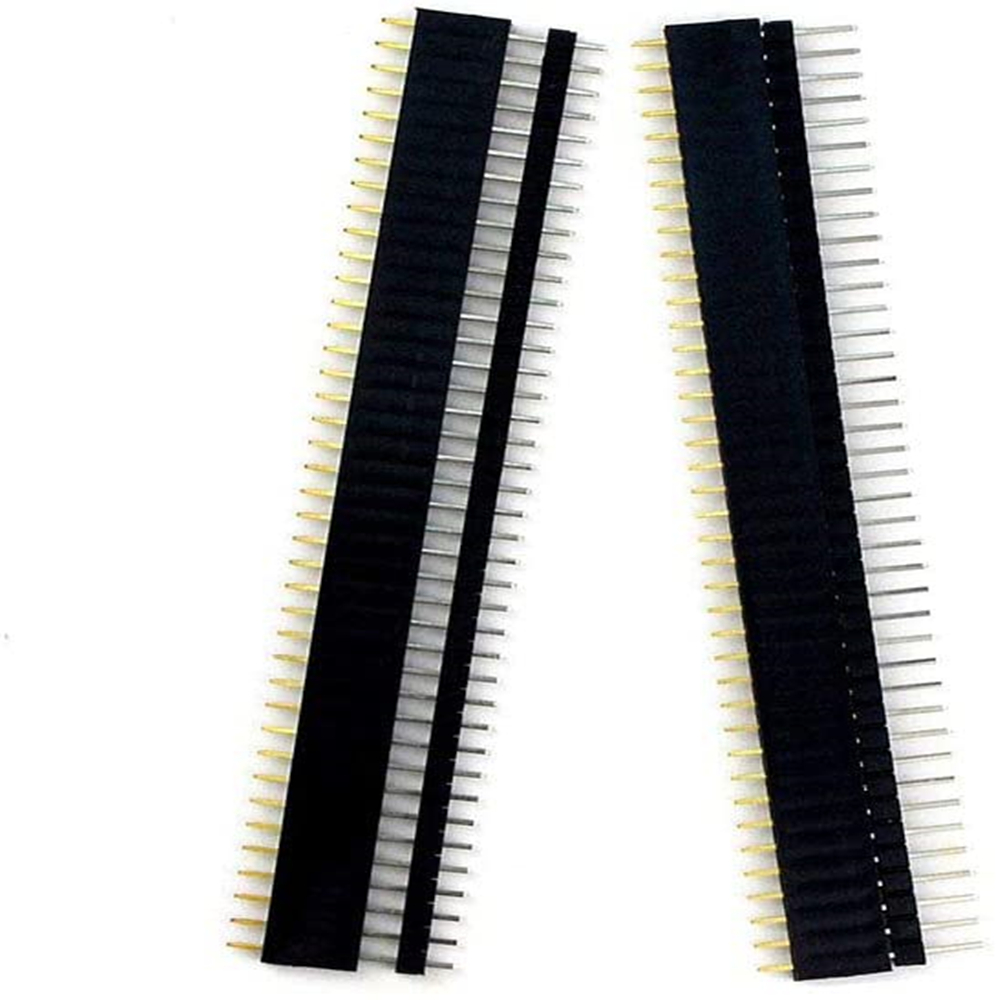 20 Pcs 10 Pairs 40 Pin 1x40 Si - Male Female Header Pin 评论和价格