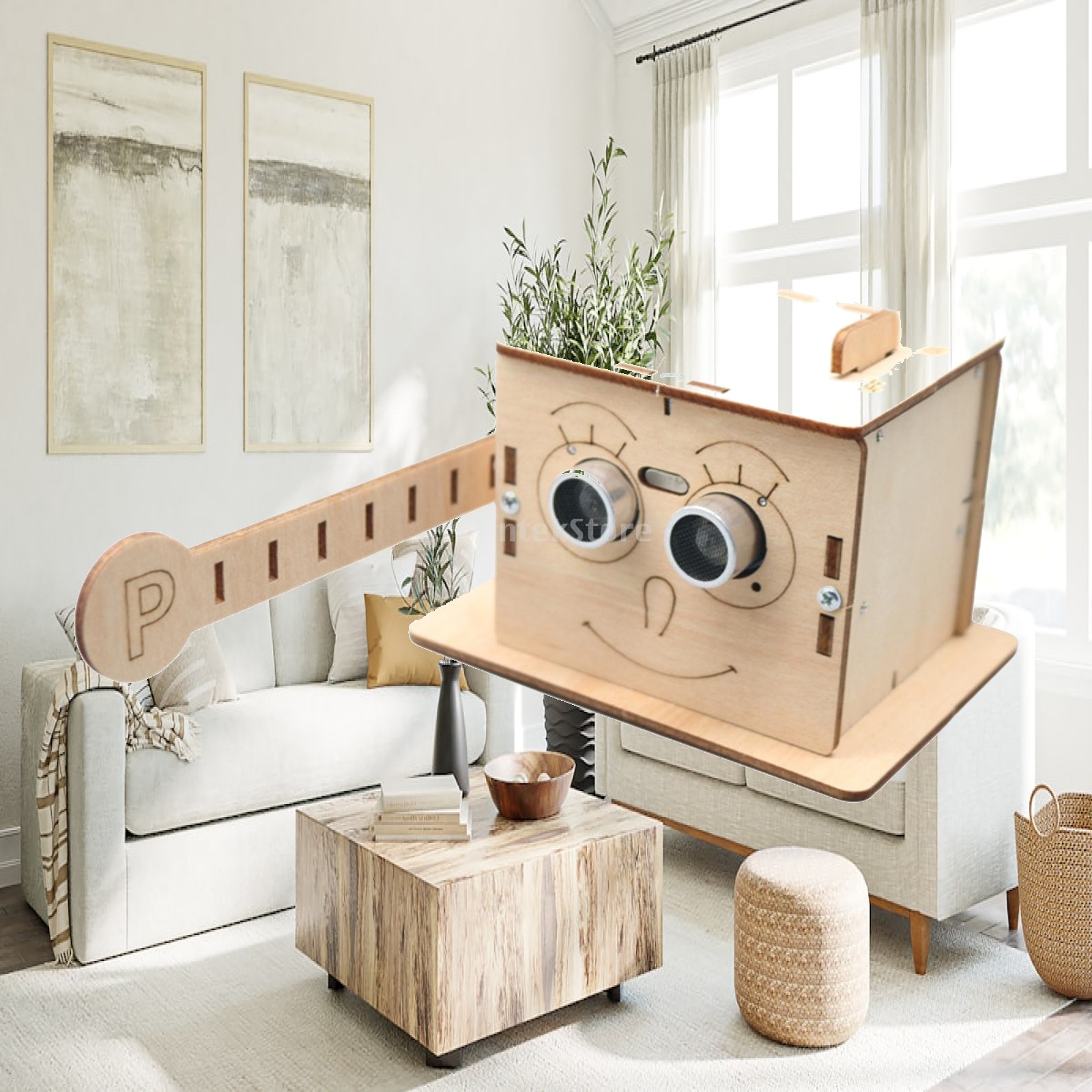 Wooden Toy Kit Smart Barrier G - Diy Electronics Toys 评论和价格