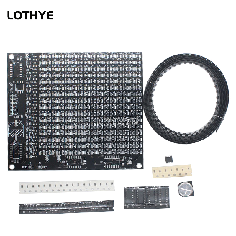 DIY Electronic Kit 256 LED Dot - Diy Electronics Soldering Kit 评论和价格
