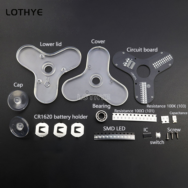 LED Fidget Spinner Manufacture - Diy Electronics Soldering Kit 评论和价格