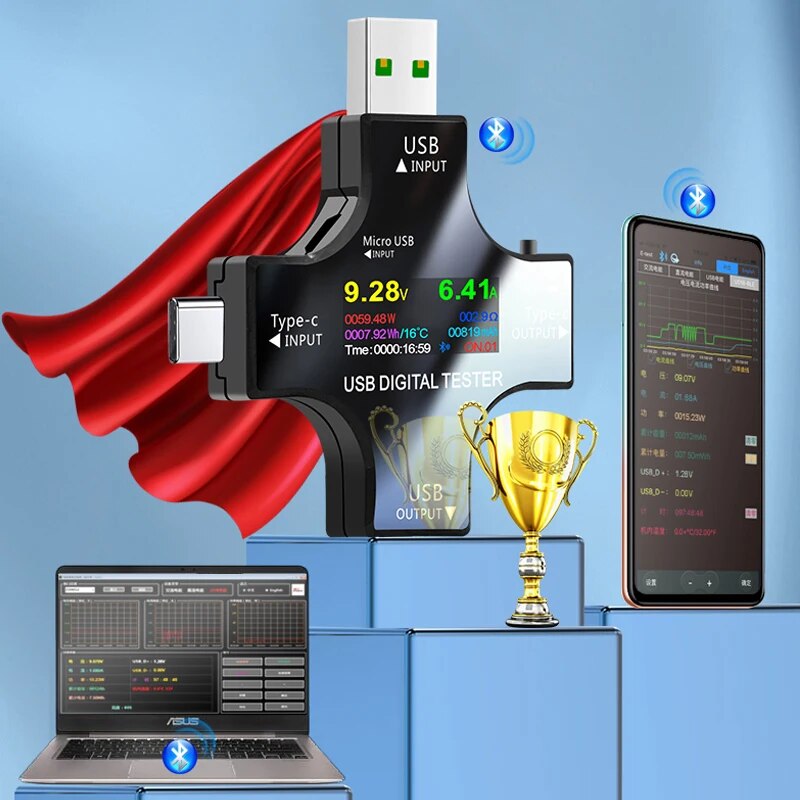 USB Tester DC Type-C PD Digita - Logic Analyzer Usb 评论和价格