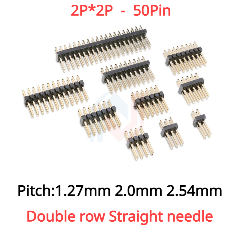 10Pcs 1.27mm 2.0mm 2.54mm Pitc - Male Female Header Pin 评论和价格