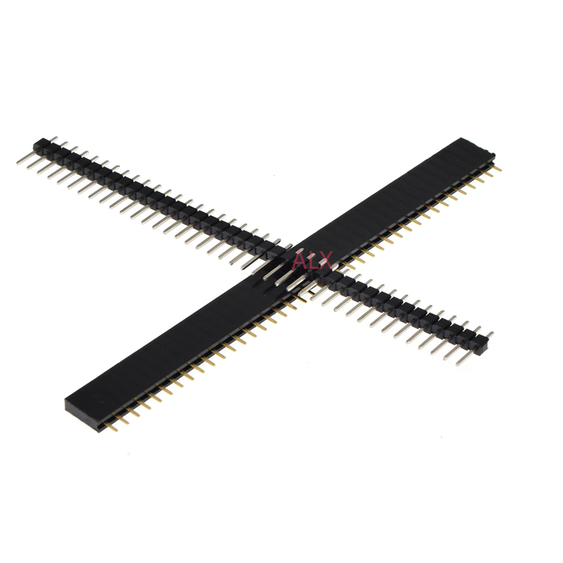 5/10Pcs 2.54mm 40 Pin 1x40 2X4 - Male Female Header Pin 评论和价格