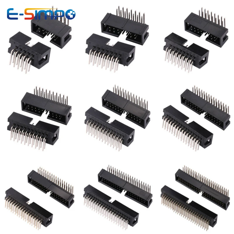 10pcs DC3 2.54mm DIP RA Right  - Male Female Header Pin 评论和价格