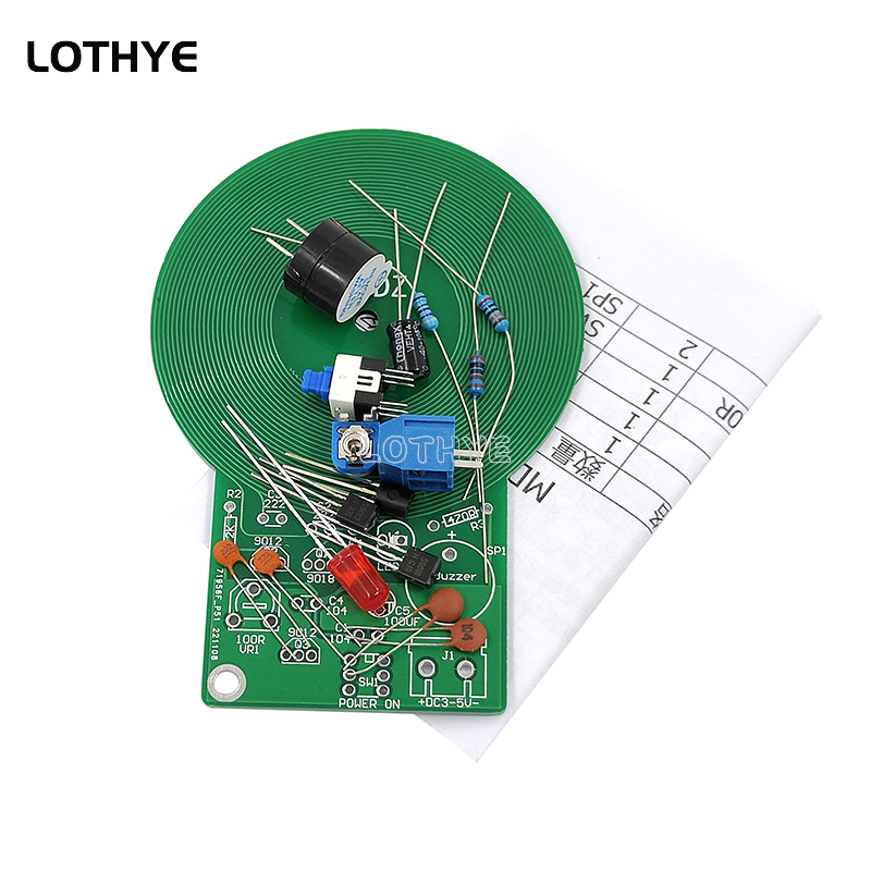 DC 3V-5V Metal Detector Kit DI - Diy Electronics Soldering Kit 评论和价格