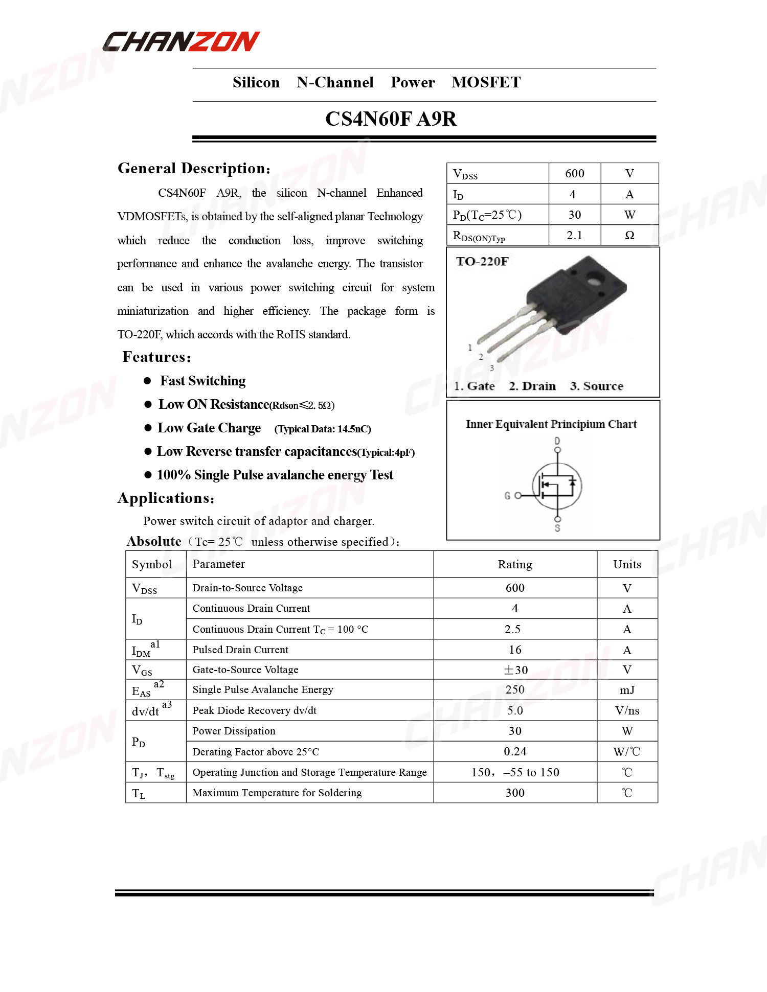 10pcs 4N60 TO-220F N-Channel M - Diy Electronics Youtube Channel 评论和价格