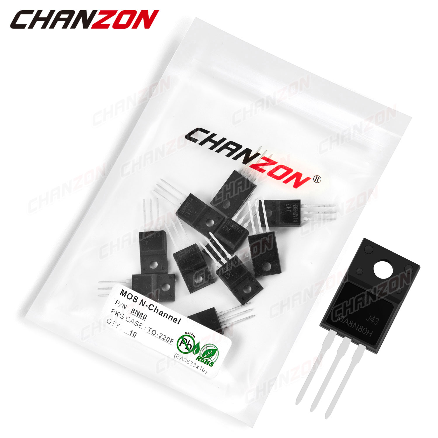 10pcs 8N80 TO-220F N-Channel M - Diy Electronics Youtube Channel 评论和价格