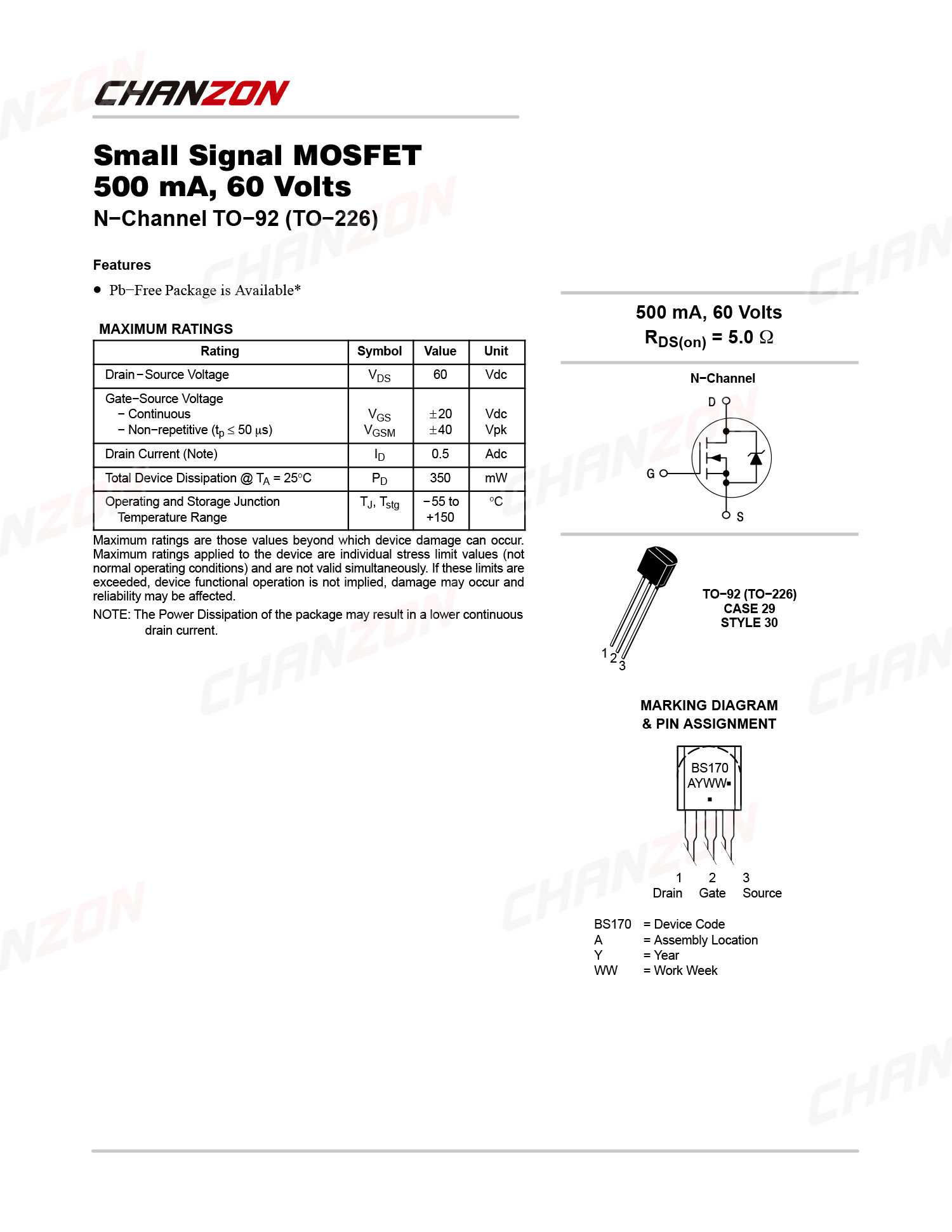 10pcs BS170 TO-92 N-Channel Mo - Diy Electronics Youtube Channel 评论和价格