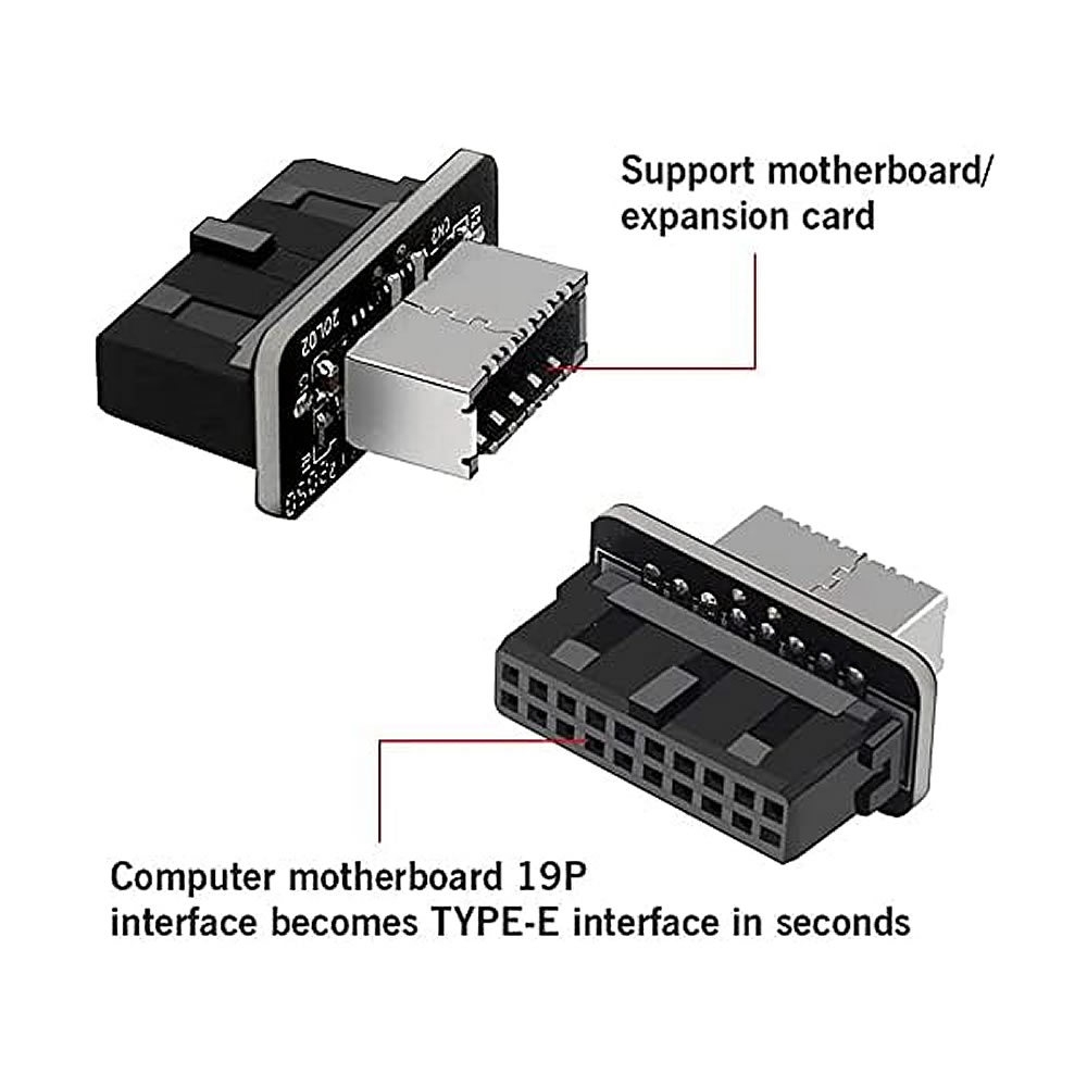 USB 3.0 19/20Pin to Type E Ada - Male Female Header Pin 评论和价格