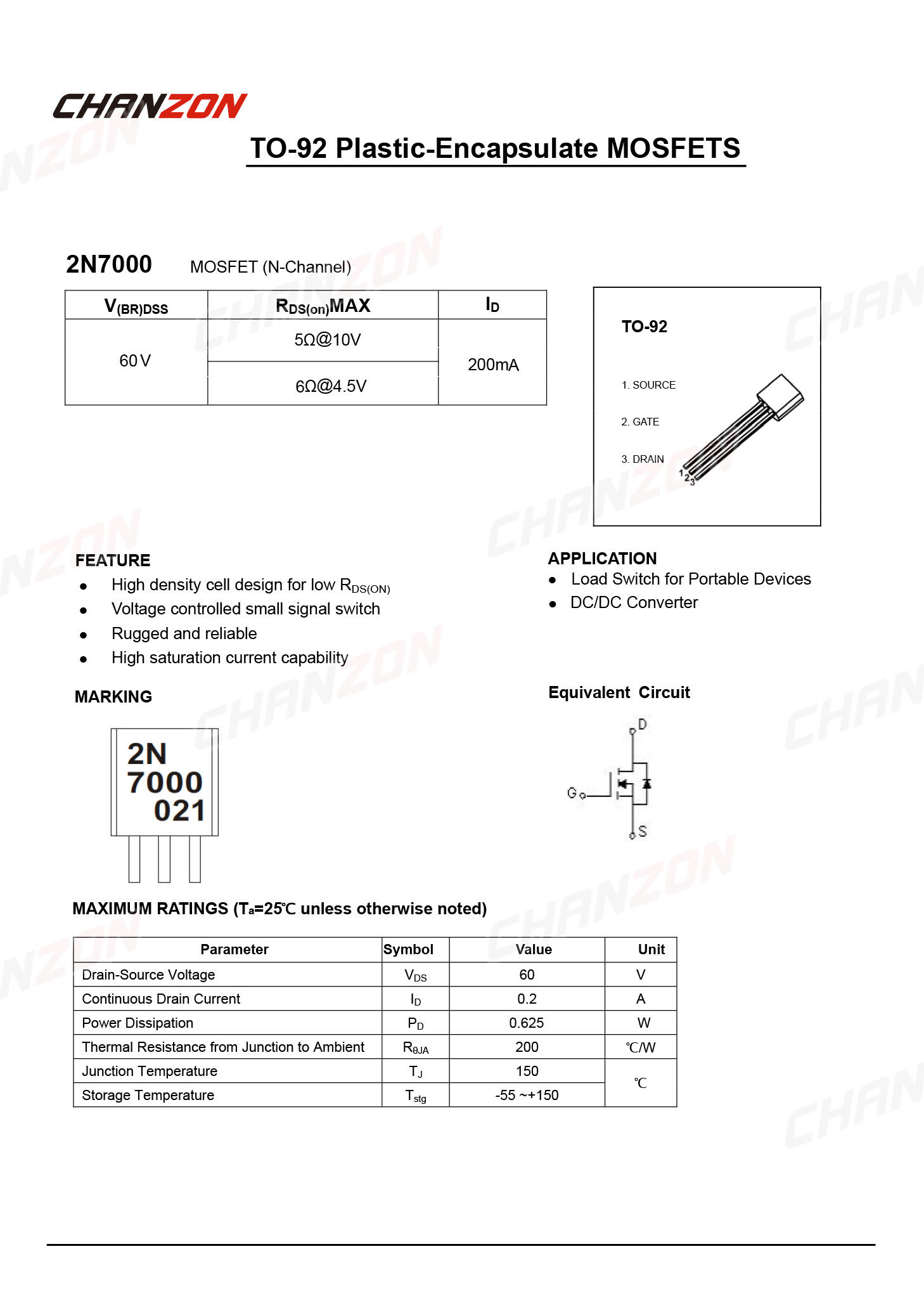 100pcs 2N7000 TO-92 N-Channel  - Diy Electronics Youtube Channel 评论和价格
