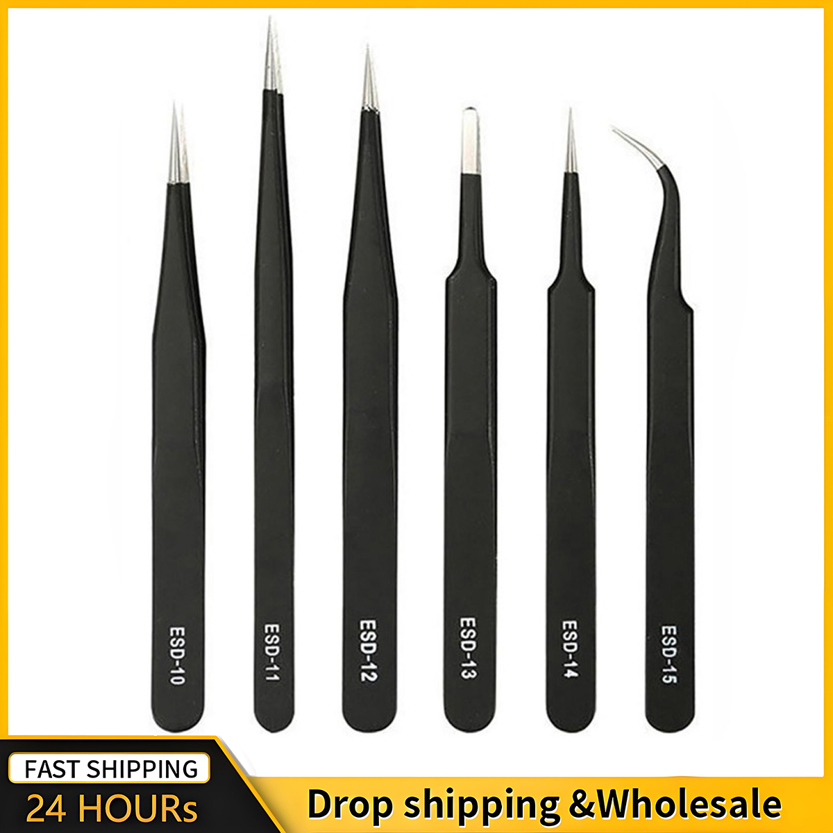 2/6pcs Precision Tweezers Set  - Diy Electronics Soldering Kit 评论和价格