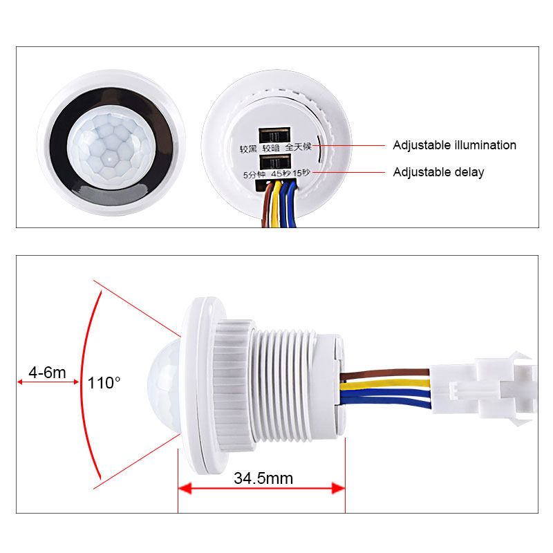 Human Body Sensor Detector LED - Ldr Light Sensor 评论和价格