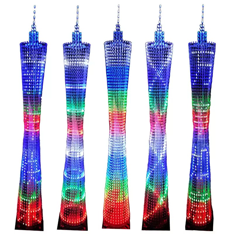 64 Layers Canton Tower DIY Ele - Diy Electronics Soldering Kit 评论和价格