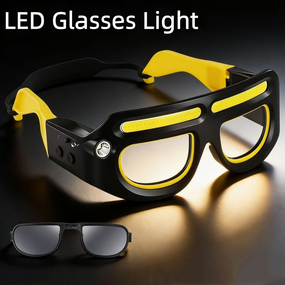 LED Headlamp Glasses Rechargea - Ldr Light Sensor 评论和价格