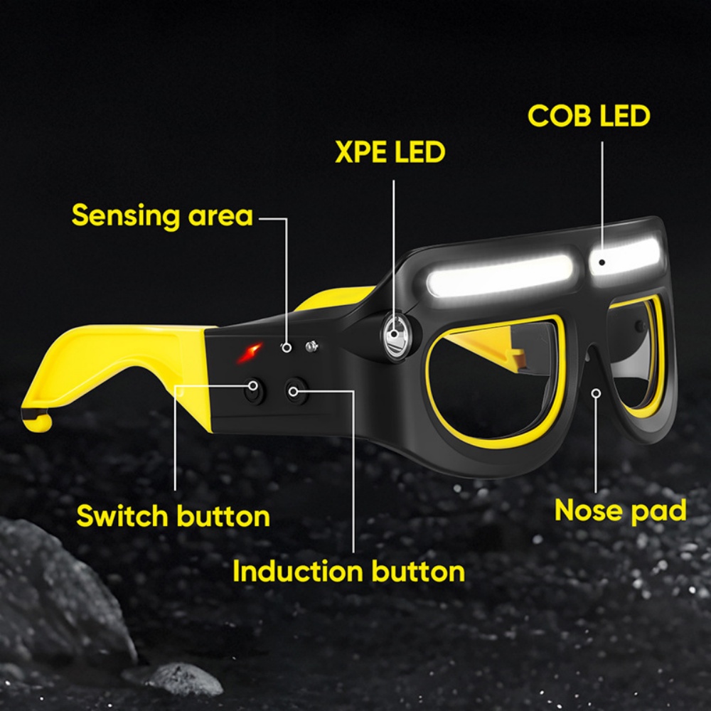 LED Headlamp Glasses Rechargea - Ldr Light Sensor 评论和价格