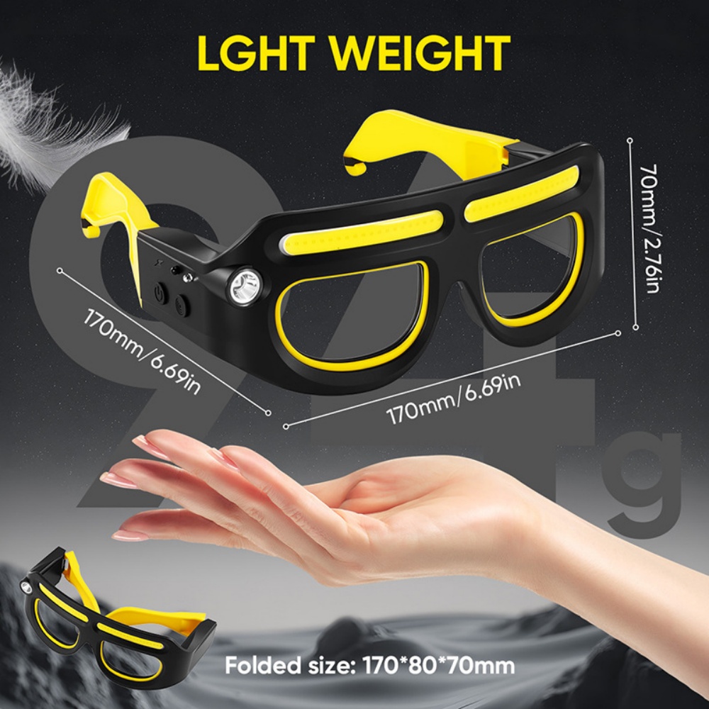 LED Headlamp Glasses Rechargea - Ldr Light Sensor 评论和价格